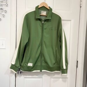 Rocawear Green R+ Track Jacket Full Zip Baggy Hiphop Y2K Retro Warm Up Size‎ 2XL